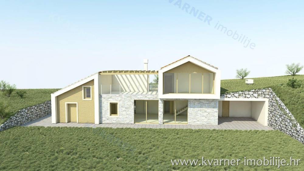 Građevinsko zemljište (Šoto vento) s građevinskom dozvolom za izgradnju obiteljske kuće!!