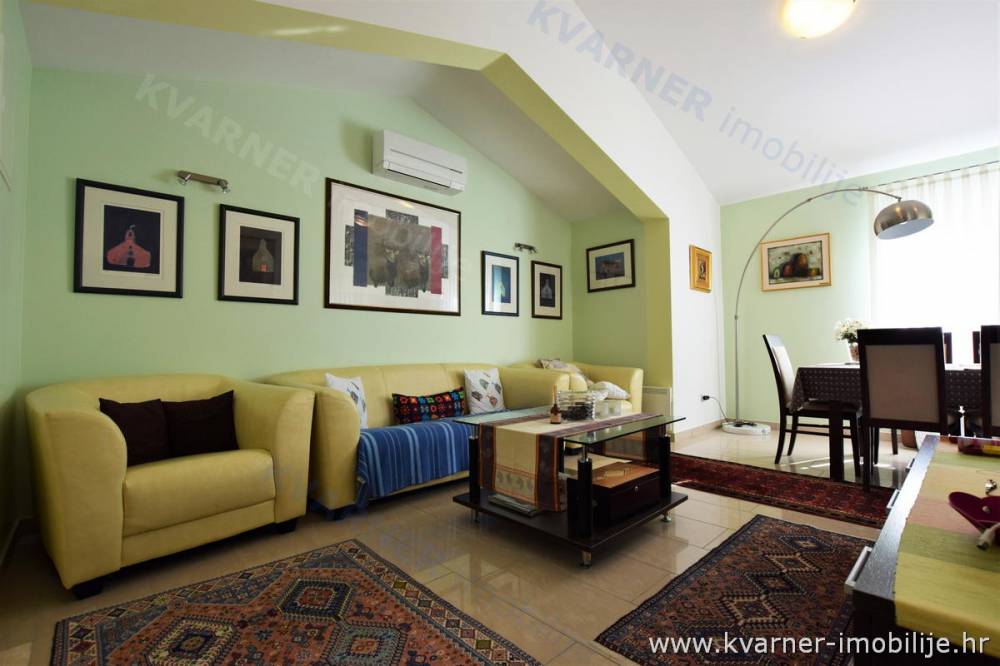 EXCLUSIVE LOCATION! Furnished two floor apartment overlooking the sea! | Kvarner imobilije