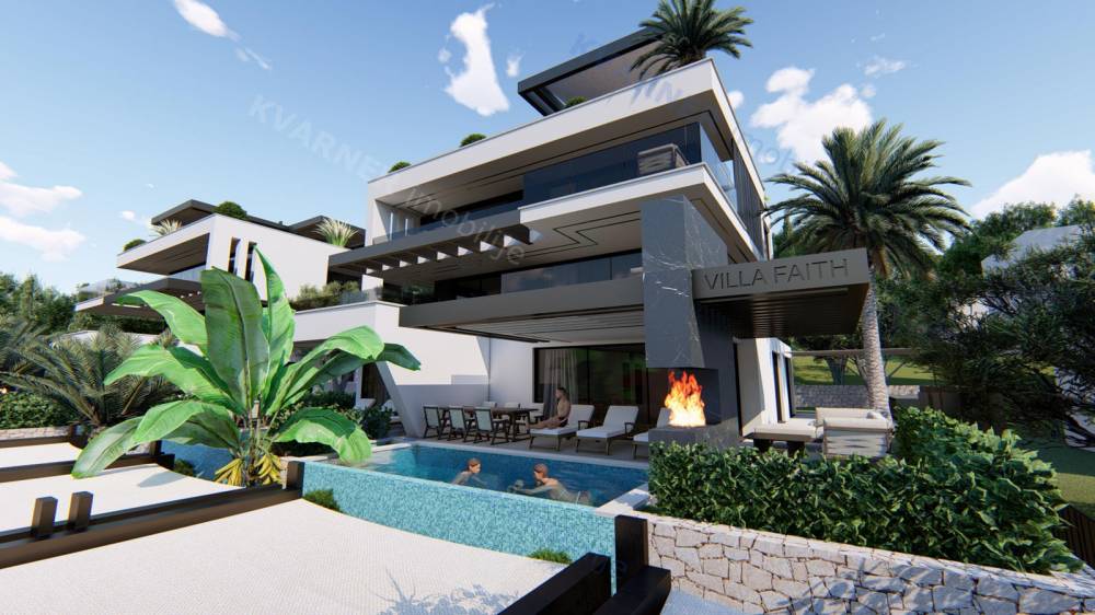 Njivice - Exclusive location - New apartment with pool! | Kvarner imobilije