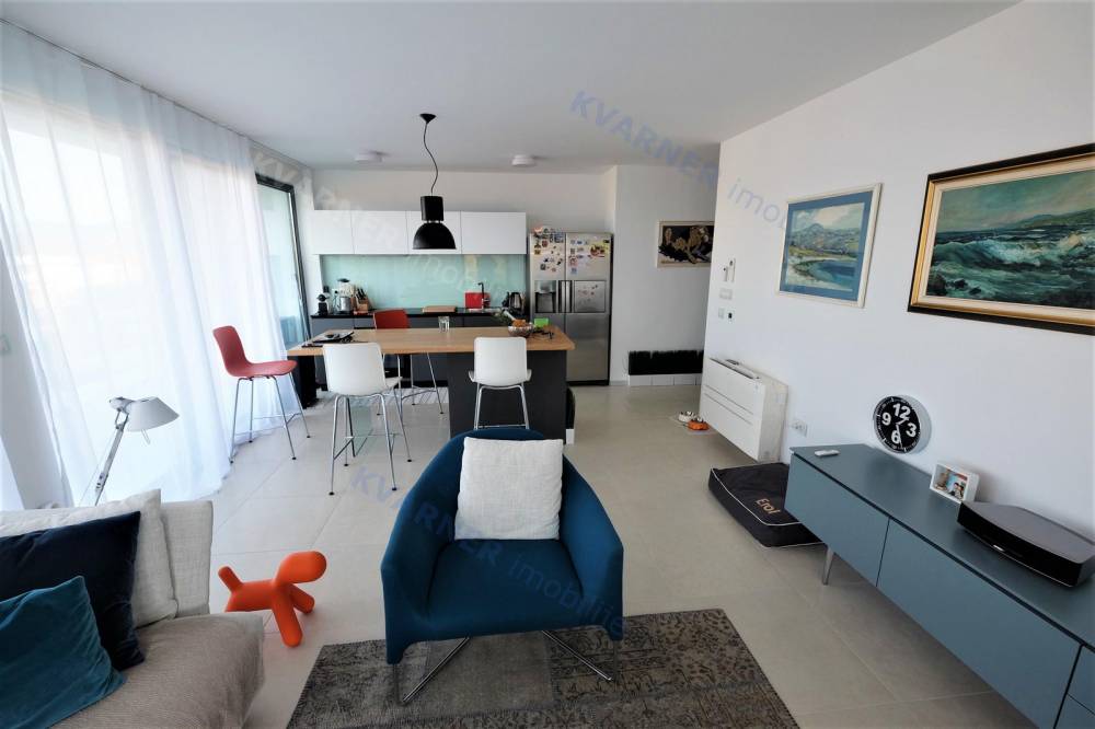 Luxury apartment in Malinska with sea view! | Kvarner imobilije