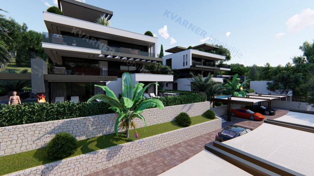 Rijetkost na tržištu!! Apartman u prizemlju s okućnicom i bazenom, 60m od plaže u Njivicama!! | Kvarner imobilije
