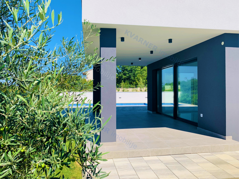 Malinska-New modern villa, pool and sea view | Kvarner immobilie