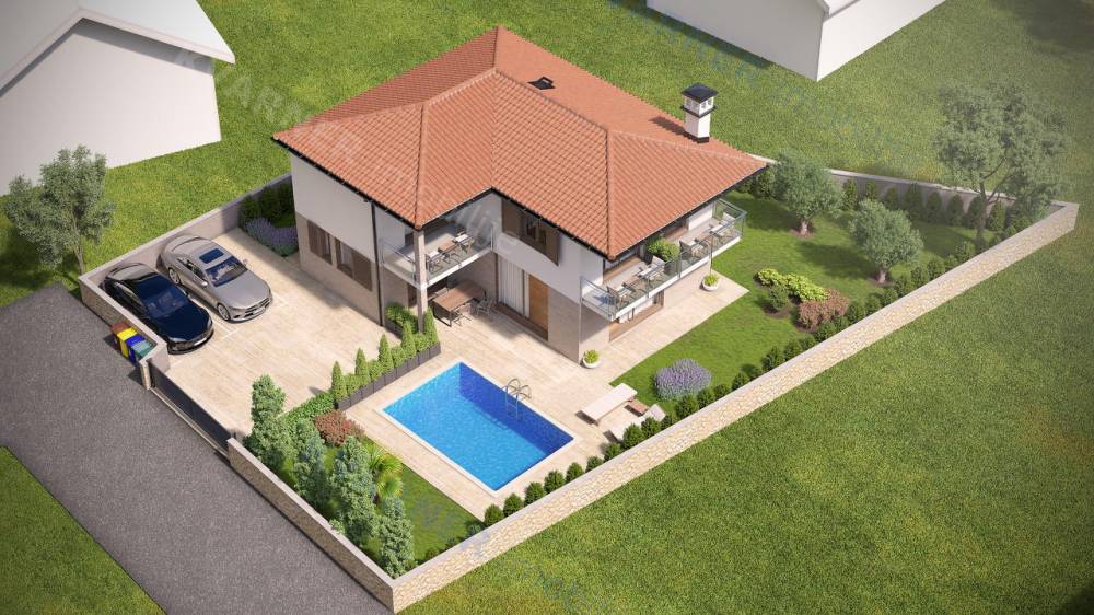 Malinska - neues Einfamilienhaus mit Pool!