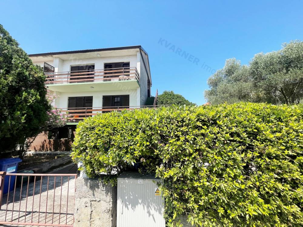 Town of Krk! Semi-detached House with Two Apartments and a Large Garden