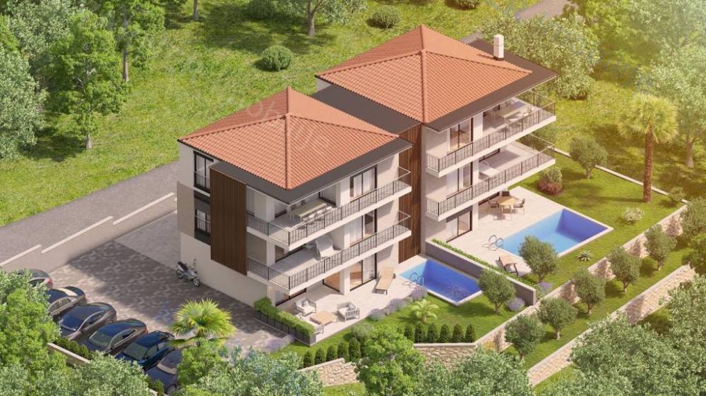 Njivice - Luxuriöses zweistöckiges Apartment mit Pool!