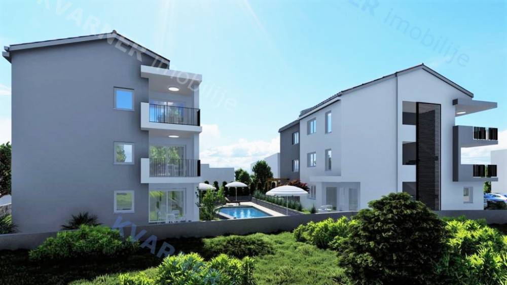 New construction in Šilo! Two-bedroom apartment with a sea view!