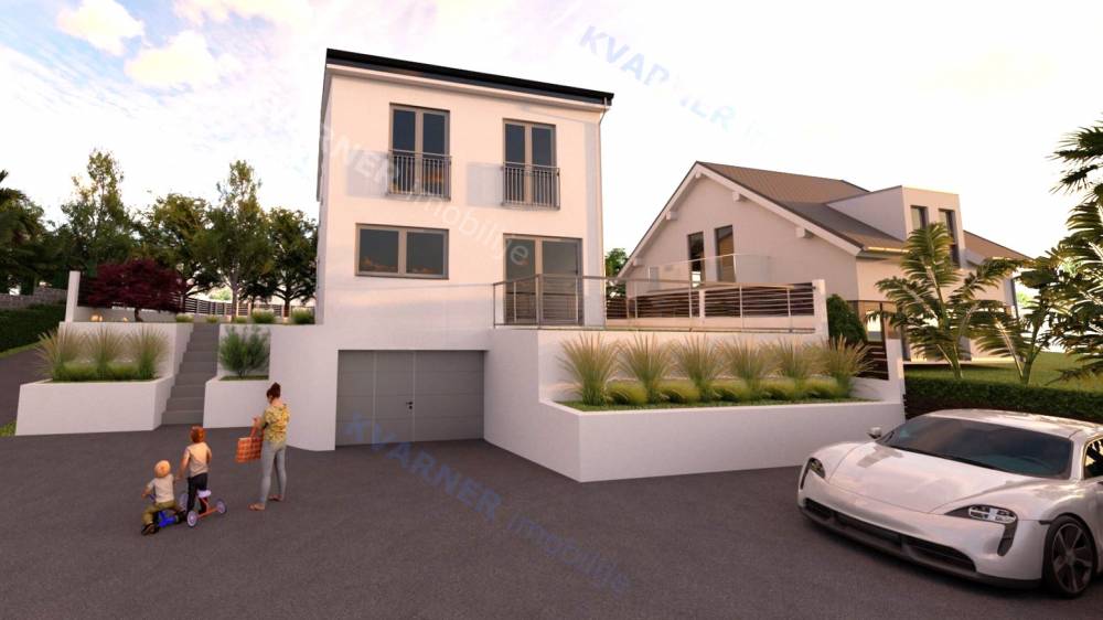 Neues Doppelhaus in der Nähe des Zentrums - Malinska, zum Verkauf!