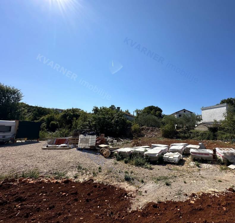 Building plot with a building permit - near Malinska!