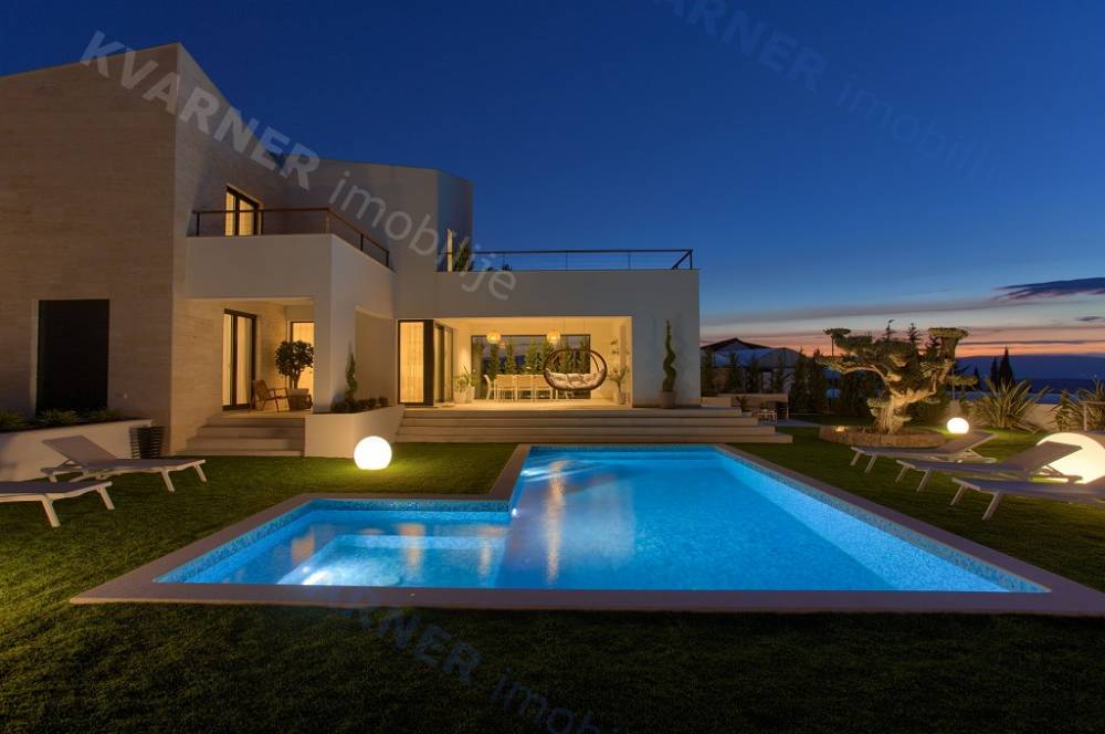 Malinska, luxury villa with sea view and swimming pool!