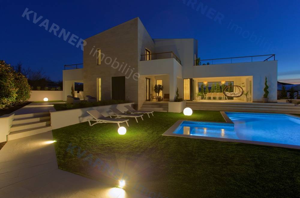 Malinska, luxury villa with sea view and swimming pool!