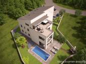 CITY OF KRK - NEW BUILDING! Luxury apartment on the ground floor with private pool!