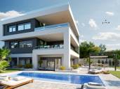 Luksuzni apartma v Malinski z velikim vrtom in bazenom, 150m od plaže! | Kvarner imobilije