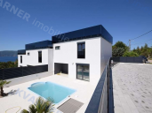 EXCLUSIVE! Modern house with a garden of 70m2 and swimming pool and sea view! | Kvarner imobilije