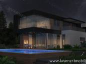 Island Krk, area Šotovento / New exclusive villa of a modern project with pool and panoramic sea view from the ground floor!!