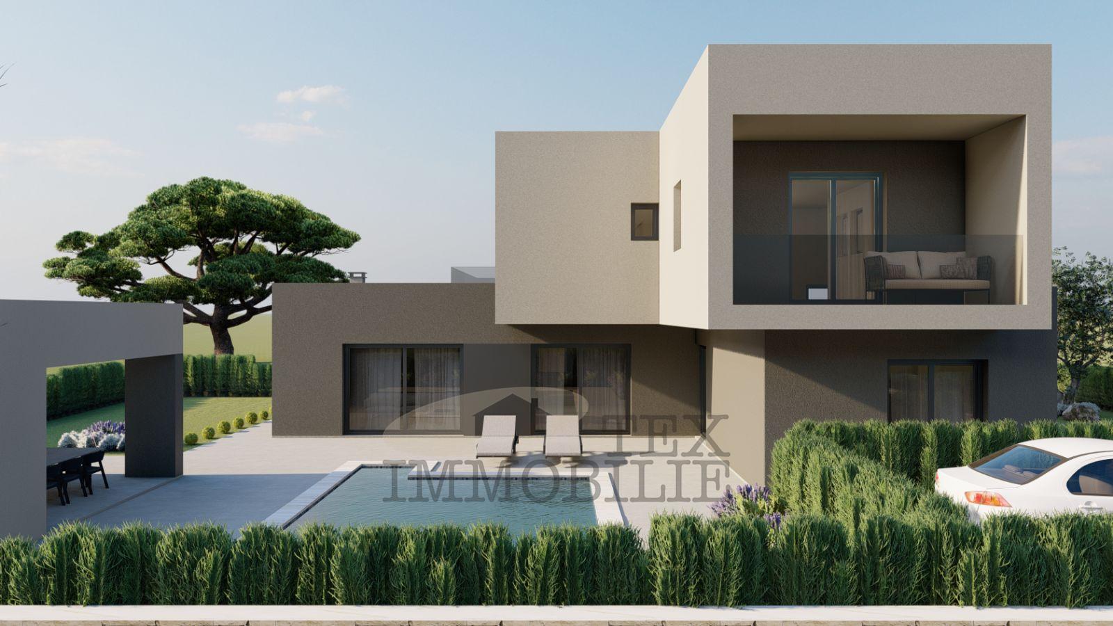 Modern villa with pool near Porec 